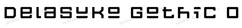 DelaSuko Gothic One字体转换